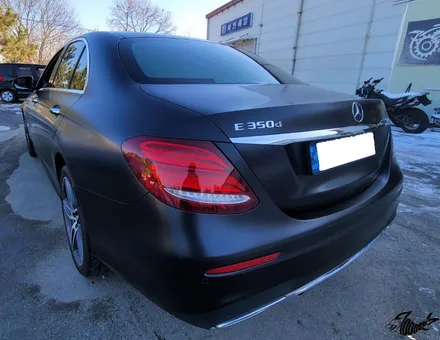 청주랩핑샵 메르세데스 벤츠 e클래스 e350d 사틴블랙 전체시공 작업기(7000rpm) / 청주, 오창, 진천, 세종, 대전, 천안