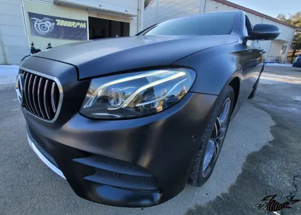 청주랩핑샵 메르세데스 벤츠 e클래스 e350d 사틴블랙 전체시공 작업기(7000rpm) / 청주, 오창, 진천, 세종, 대전, 천안