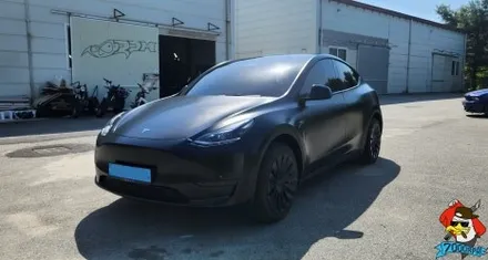 청주랩핑샵 7000rpm 테슬라 모델 Y 3M 사틴 블랙 전체시공 / 청주 남촌동