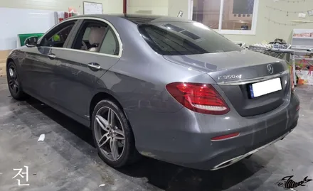 청주랩핑샵 메르세데스 벤츠 e클래스 e350d 사틴블랙 전체시공 작업기(7000rpm) / 청주, 오창, 진천, 세종, 대전, 천안