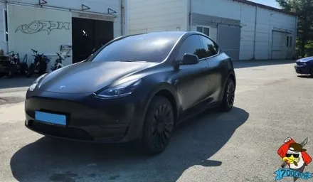 청주랩핑샵 7000rpm 테슬라 모델 Y 3M 사틴 블랙 전체시공 / 청주 남촌동