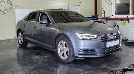 청주랩핑 7000rpm 아우디 A4 3m2080 사틴 블랙 전체랩핑 시공 / 청주, 오창, 진천, 세종, 대전, 천안