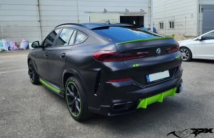 청주 7000RPM 랩핑샵 BMW X6 3M2080 사틴블랙 재시공 / 청주, 오창, 진천, 세종, 대전, 천안