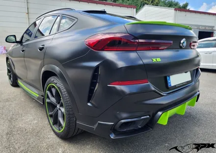 청주 7000RPM 랩핑샵 BMW X6 3M2080 사틴블랙 재시공 / 청주, 오창, 진천, 세종, 대전, 천안