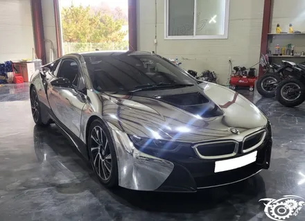 청주 bmw i8 크롬랩핑 제거 작업!(7000rpm) / 청주, 오창, 진천, 세종, 대전, 천안