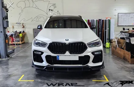 청주 7000RPM 랩핑샵 BMW X6 3M2080 사틴블랙 재시공 / 청주, 오창, 진천, 세종, 대전, 천안
