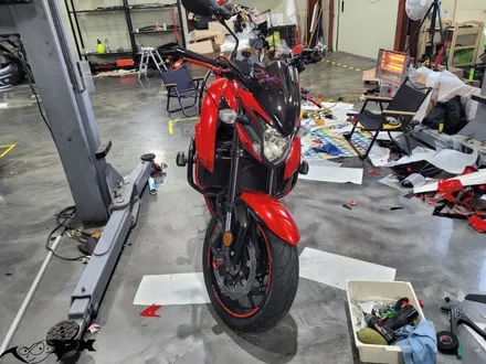 청주 랩핑 스즈키 GSX-S 750 레드 크롬 전체랩핑 / 청주, 오창, 진천, 세종, 대전, 천안