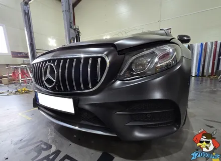 청주랩핑 7000rpm 벤츠 E 350d 3m2080 사틴화이트펄 전체랩핑 / 청주 남촌동