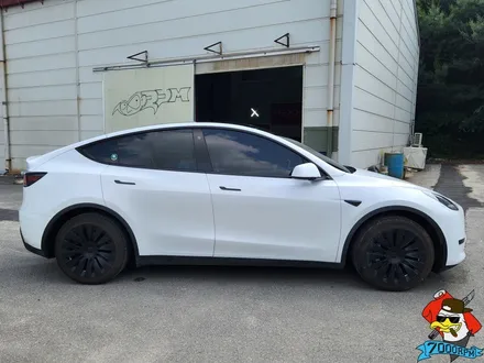 청주랩핑샵 7000rpm 테슬라 모델 Y 3M 사틴 블랙 전체시공 / 청주 남촌동