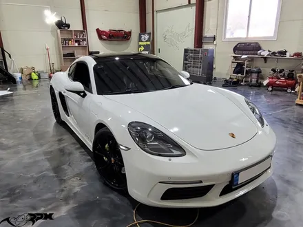 청주랩핑샵 7000rpm 포르쉐 카이맨 3m2080 인텐스 블루 전체시공 / 청주, 오창, 진천, 세종, 대전, 천안