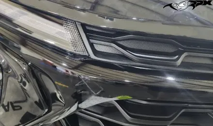 청주랩핑샵 7000rpm 쉐보레 트랙스 3M2080 블랙 유광 부분 랩핑 시공 / 청주, 오창, 진천, 세종, 대전, 천안