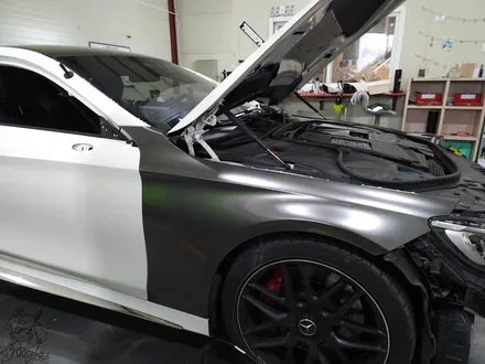 청주랩핑샵 7000rpm 벤츠 S63 글램 다크 실버 전체시공 / 청주, 오창, 진천, 세종, 대전, 천안