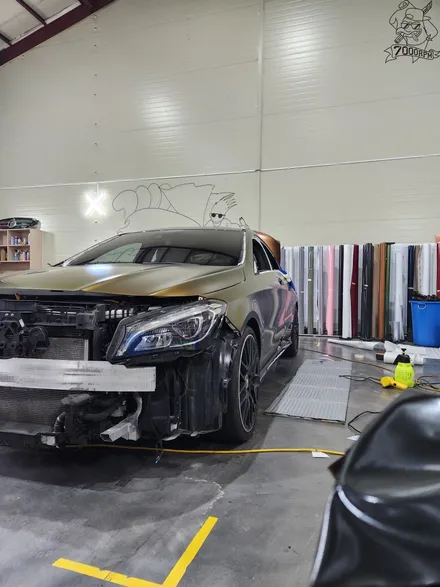 청주랩핑샵 7000rpm 벤츠 cla 3m 사틴 플립 볼케닉 플레어 전체시공 / 청주, 오창, 진천, 세종, 대전, 천안