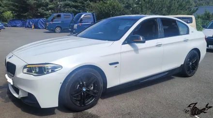 bmw 520d 블랙브러쉬에거 다이아몬드화이트로 재시공!! (7000rpm) / 청주, 오창, 진천, 세종, 대전, 천안