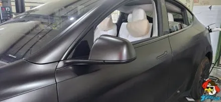 청주랩핑샵 7000rpm 테슬라 모델 Y 3M 사틴 블랙 전체시공 / 청주 남촌동