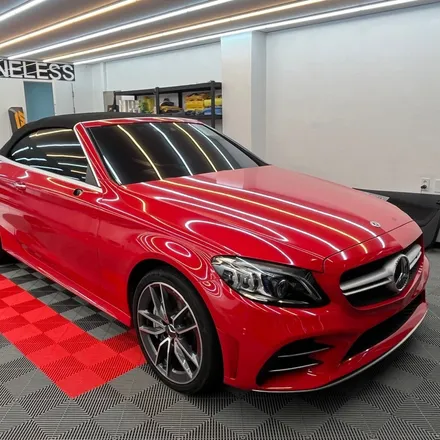 성남 랩핑 c43 amg 제거부터 재시공 시공기 라인리스 lineless / 경기 성남