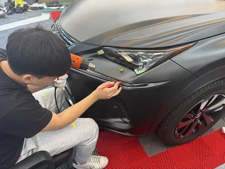 위례랩핑 렉서스 NX350h 사틴 블랙 메탈릭 전체 랩핑 / 경기 성남