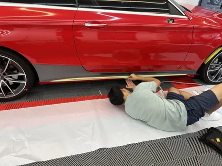 성남 랩핑 c43 amg 제거부터 재시공 시공기 라인리스 lineless / 경기 성남