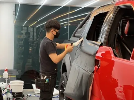 송파 랩핑 포드 F150 랩터 사틴블랙 전체 시공 / 경기 성남