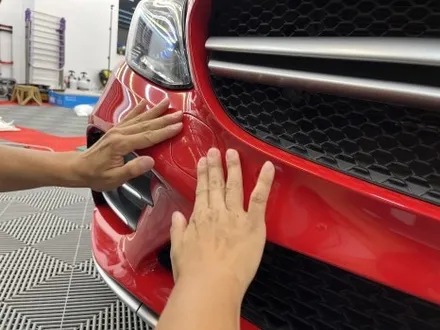 성남 랩핑 c43 amg 제거부터 재시공 시공기 라인리스 lineless / 경기 성남