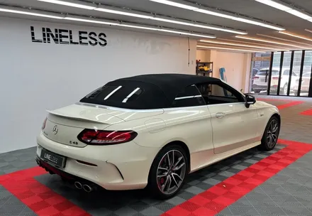 성남 랩핑 c43 amg 제거부터 재시공 시공기 라인리스 lineless / 경기 성남