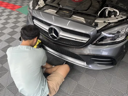 성남 랩핑 c43 amg 제거부터 재시공 시공기 라인리스 lineless / 경기 성남