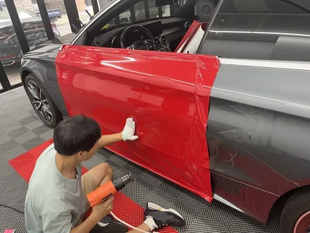 성남 랩핑 c43 amg 제거부터 재시공 시공기 라인리스 lineless / 경기 성남