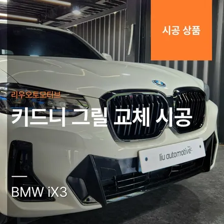 BMW iX3 키드니 그릴 교체 시공.