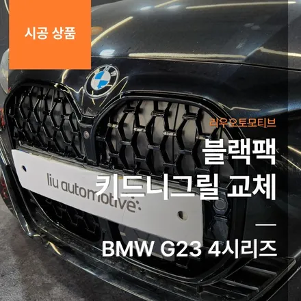 BMW G23 4시리즈 블랙팩 키드니그릴 교체.