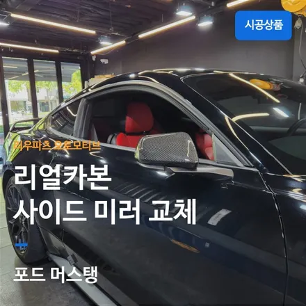 포드 머스탱 리얼카본 사이드미러 교체.