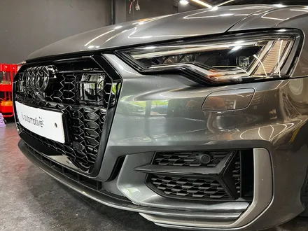 아우디 A6 C8 RS6 그릴 + 안개등 + 디퓨저 + 블랙팩 세트.