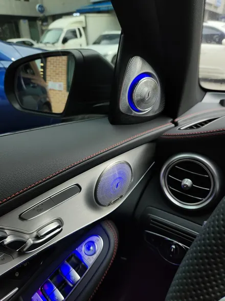 벤츠 2023 GLC 부메스터 트위터 + 미드레인지 엠비언트.
