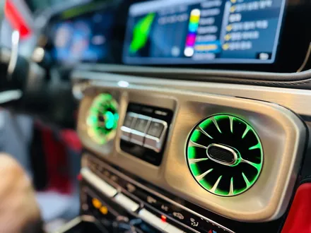 벤츠 지바겐 G63 AMG 송풍구 엠비언트 순정 LED사용 제작 시공.