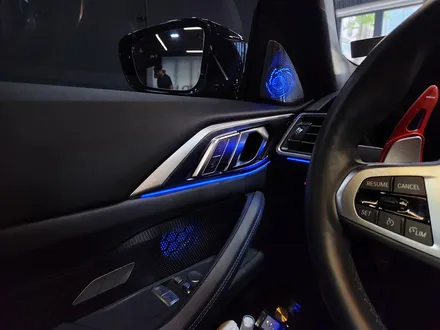 BMW G22 4시리즈 쿠페 회오리 트위터 + 도어 미드레인지 + 크리스탈 기어봉 교체 시공 패키지.