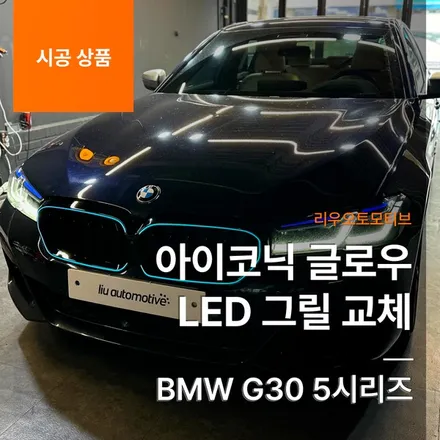 BMW G30 5시리즈 아이코닉 글로우 LED 그릴 교체.