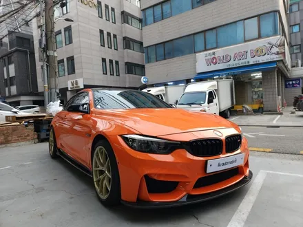 BMW M4 랩핑 - 오렌지 컬러
