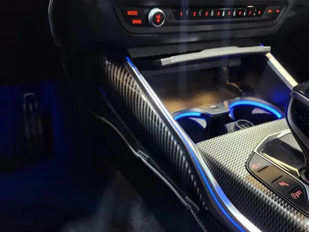 BMW G23 4시리즈 컵홀더 엠비언트 + 기어패널 엠비언트 확장.