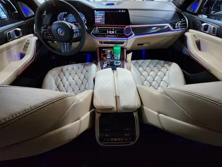 BMW G05 X5 실내 카본 트림 인테리어 교체 작업
