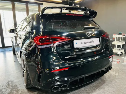 벤츠 W177 A45 AMG 헤드라이트 보호 블랙베젤 타입 PPF.