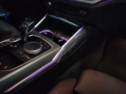 BMW G23 4시리즈 컵홀더 엠비언트 + 기어패널 엠비언트 확장.
