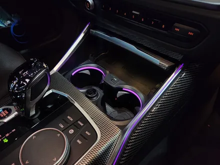 BMW G23 4시리즈 컵홀더 엠비언트 + 기어패널 엠비언트 확장.