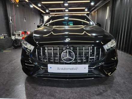 벤츠 W177 A45 AMG 블랙팩 엠블럼 교체 + 부분랩핑.
