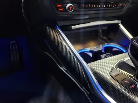 BMW G23 4시리즈 컵홀더 엠비언트 + 기어패널 엠비언트 확장.
