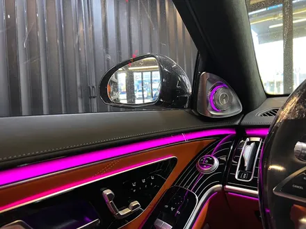벤츠 W223 S580 S클래스 마이바흐 정품 4D 트위터 스피커 설치 작업. 벤츠S클래스 엠비언트 튜닝.