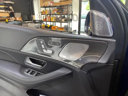 벤츠 W167 GLE 실내 카본 트림 세트.