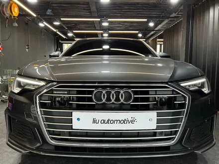 아우디 A6 C8 RS6 그릴 + 안개등 + 디퓨저 + 블랙팩 세트.