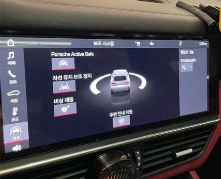 포르쉐 신형 카이엔 ACC , LCA 옵션 없는 차량 코딩 작업기