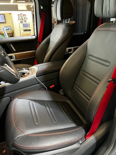 벤츠 G63 AMG 통풍시트 옵션 설치. 통풍시트 영상 첨부.