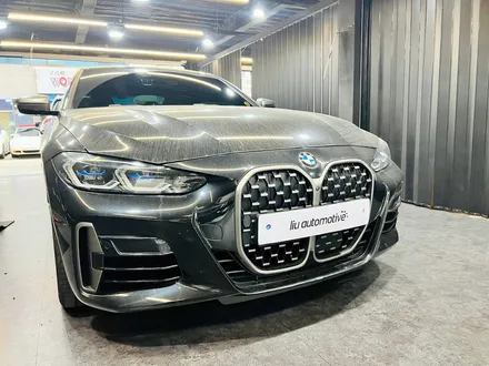 BMW G22 4시리즈 440i 카본 파츠 패키지 (프론트립 + 사이드스컷 + 디퓨저 + 스포일러).
