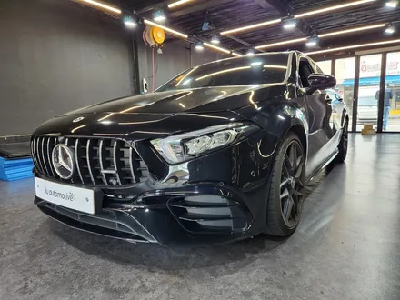 벤츠 W177 A45 AMG 블랙팩 엠블럼 교체 + 부분랩핑.